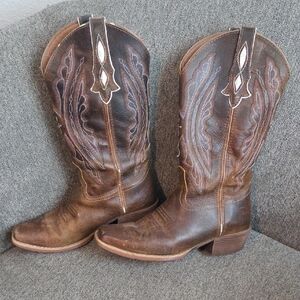 Brown Western Leather Boots